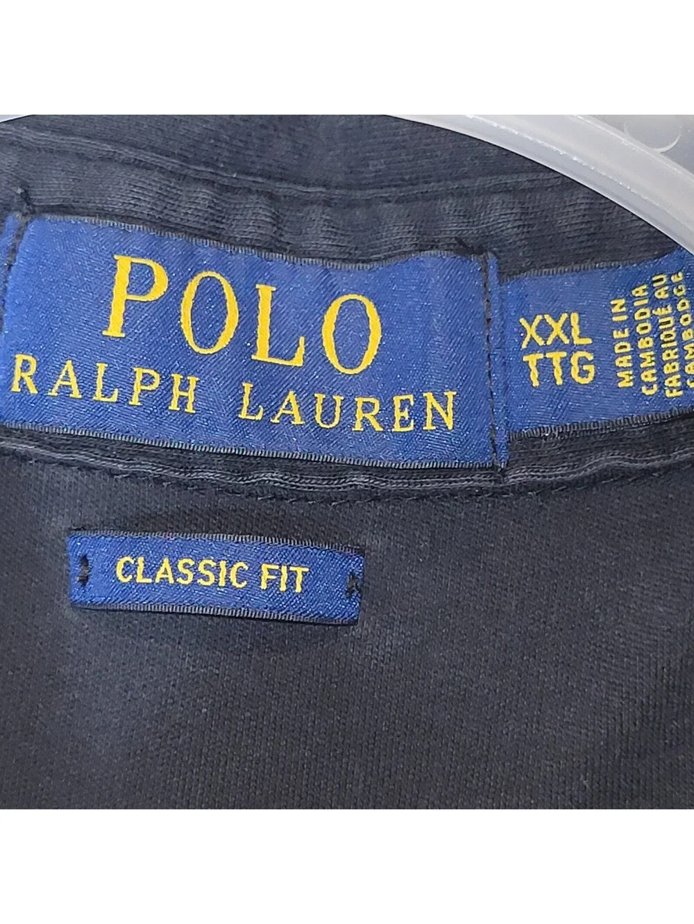 Polo Ralph Lauren Men's XXL Classic Fit Black Short Sleeve Polo Shirt